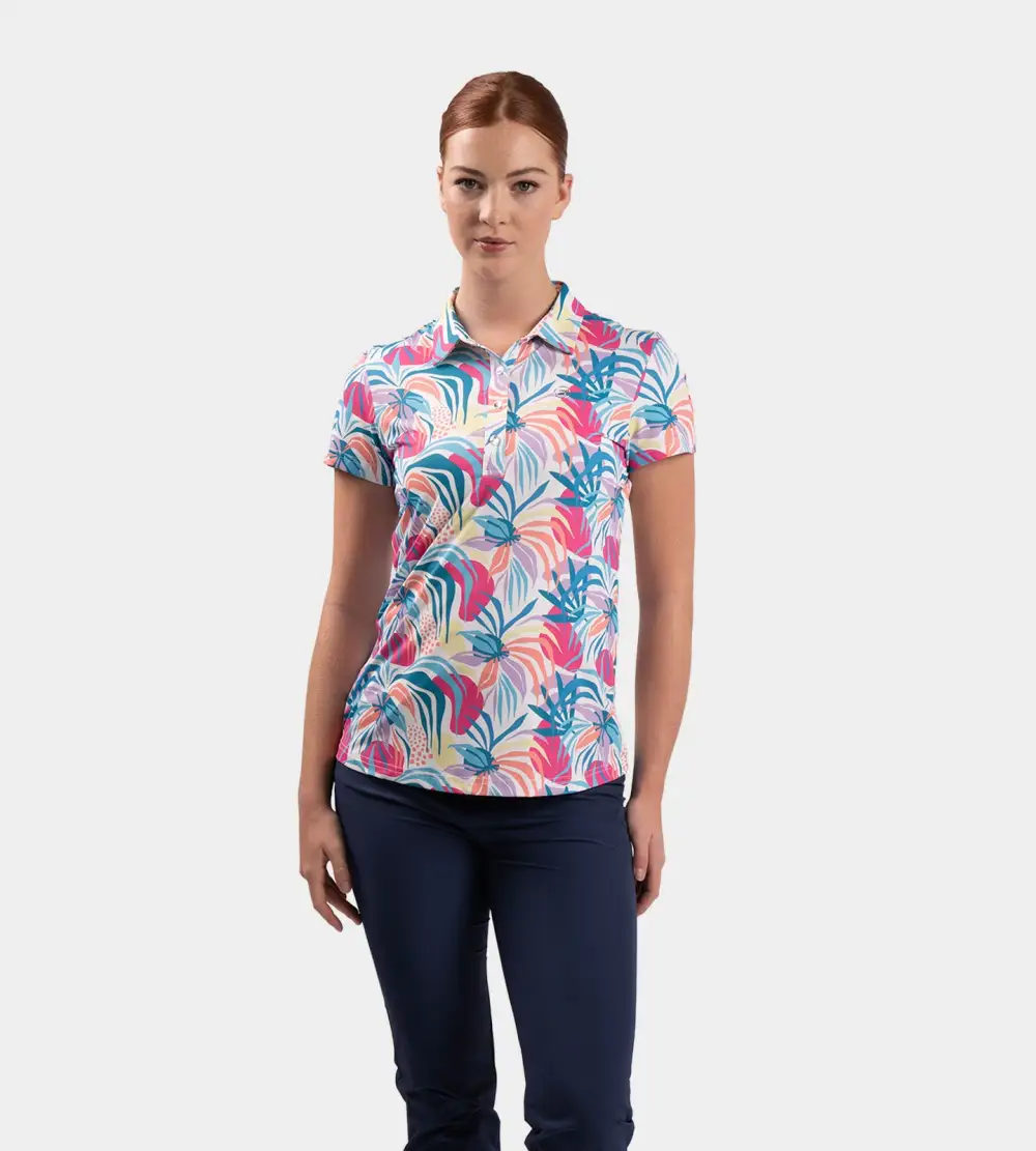 LADIES TROPIC POLO - WHITE