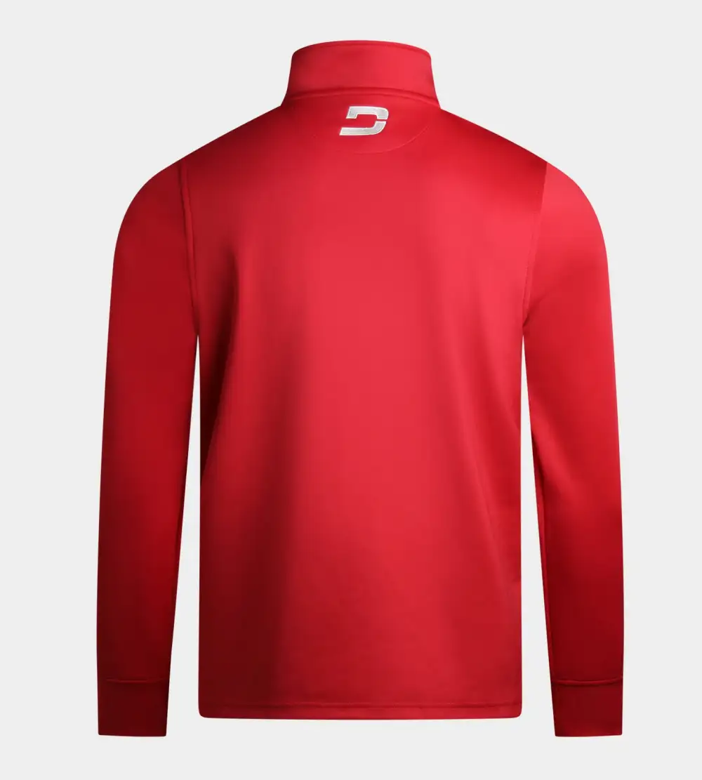 MEN'S ULTRA BLEND GOLF MIDLAYER 1/4 ZIP - RED - Image 2
