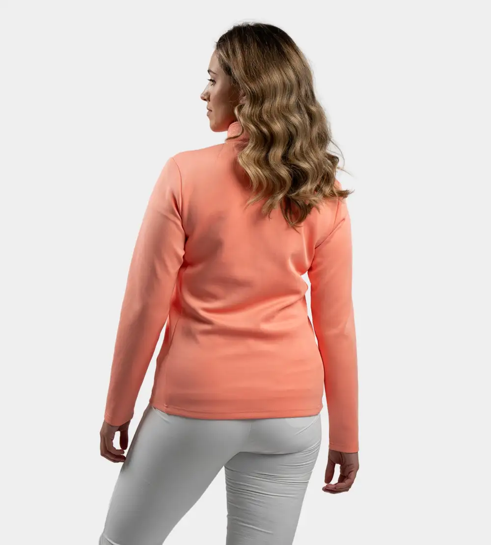 LADIES ULTRA BLEND MIDLAYER - CORAL - Image 3