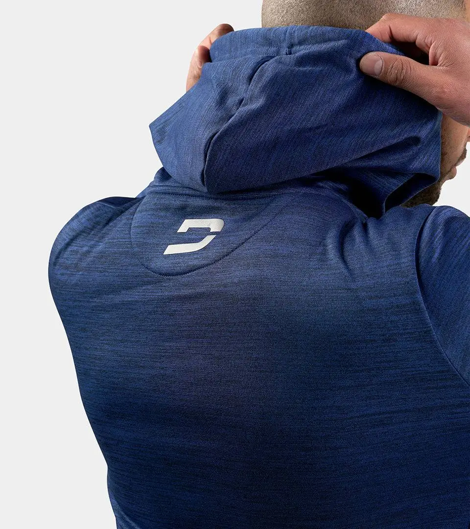 MENS ULTRA FIT HOODIE - BLUE FLEK - Image 3