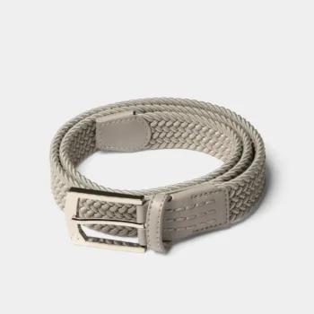 LADIES WEBBED BELT - GREY