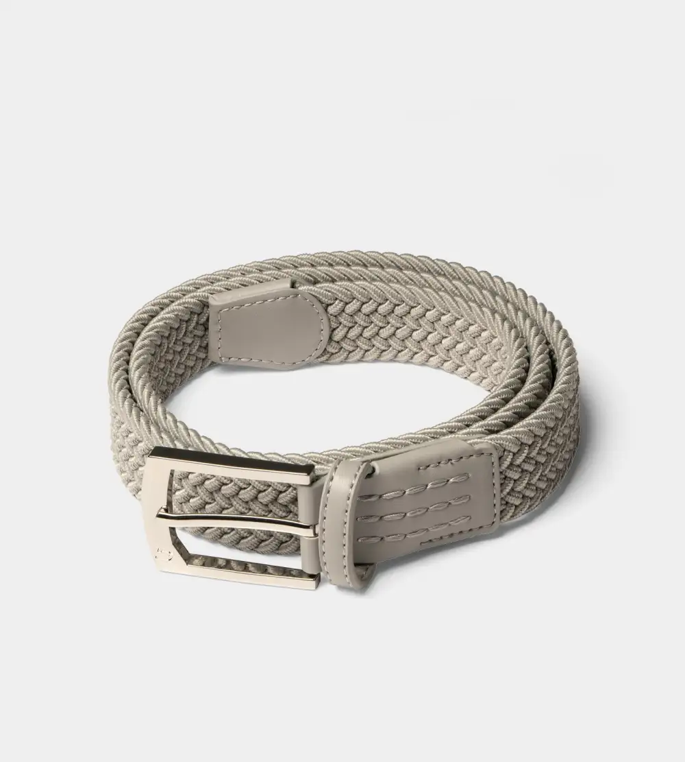 LADIES WEBBED BELT - GREY