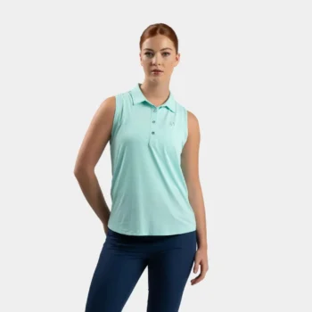 LADIES ELITE SLEEVELESS POLO - MINT