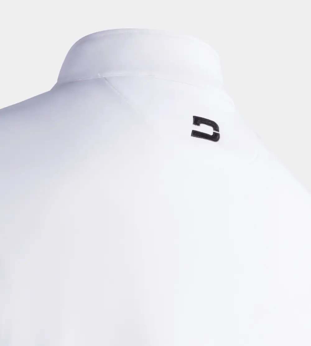 MEN'S ULTRA BLEND GOLF MIDLAYER 1/4 ZIP - WHITE - Image 8