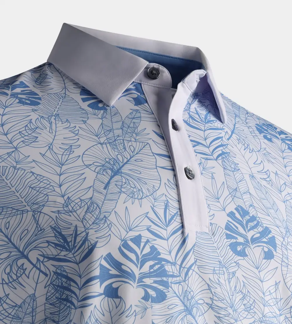 TROPICAL POLO - BLUE - Image 5