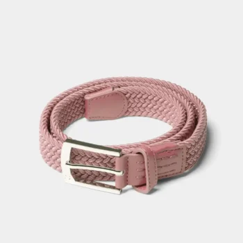 LADIES WEBBED BELT - BLUSH