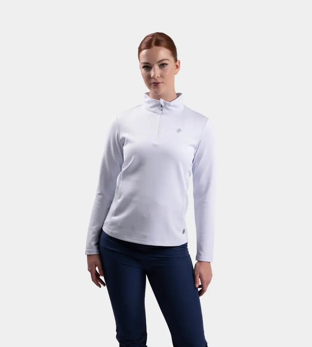 LADIES ULTRA BLEND MIDLAYER - WHITE