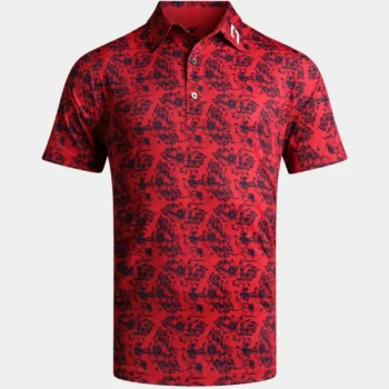 FLORAL TECH POLO - RED