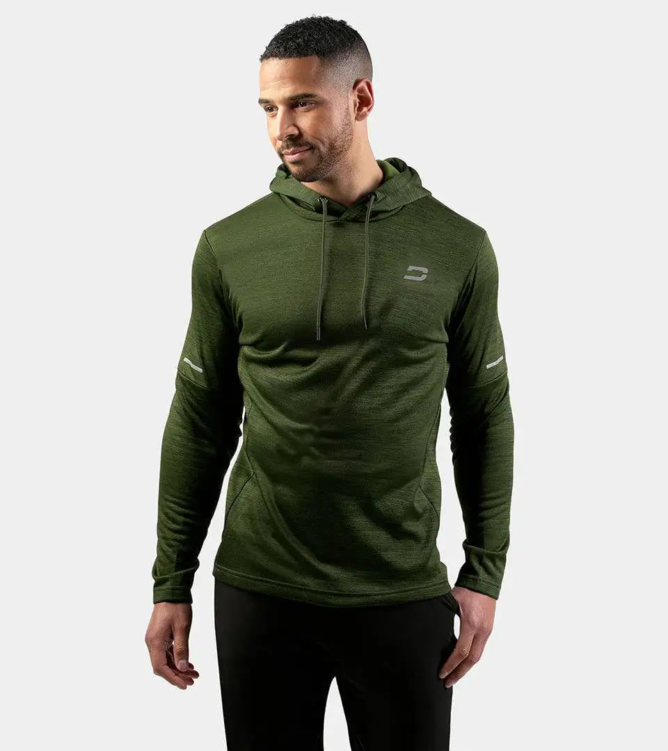 MENS ULTRA FIT HOODIE - KHAKI FLEK - Image 2