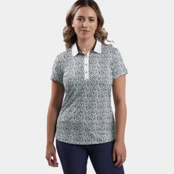 LADIES HEART POLO - NAVY