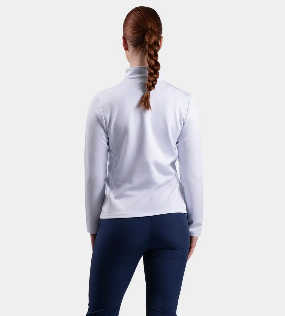 LADIES ULTRA BLEND MIDLAYER - WHITE - Image 3