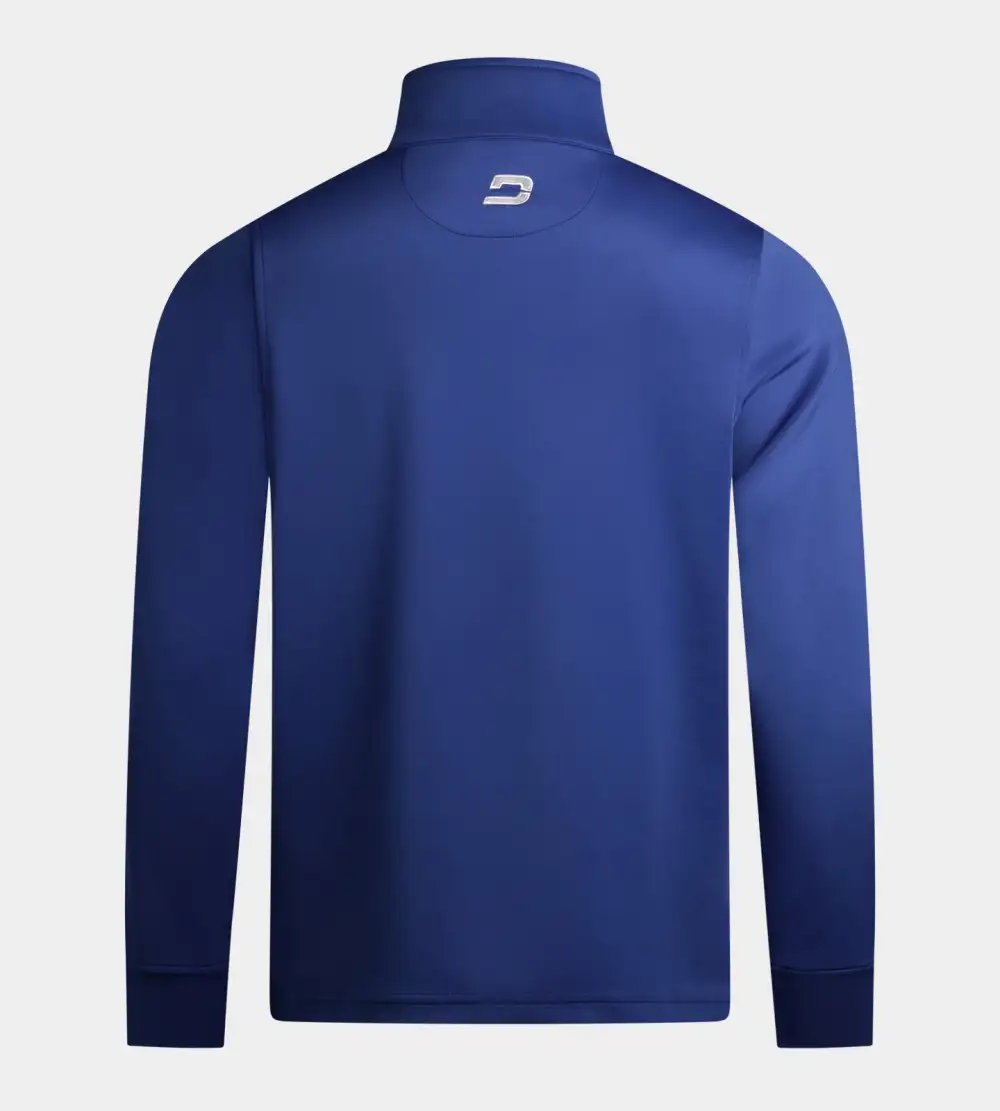 MEN'S ULTRA BLEND GOLF MIDLAYER 1/4 ZIP - BLUE - Image 2