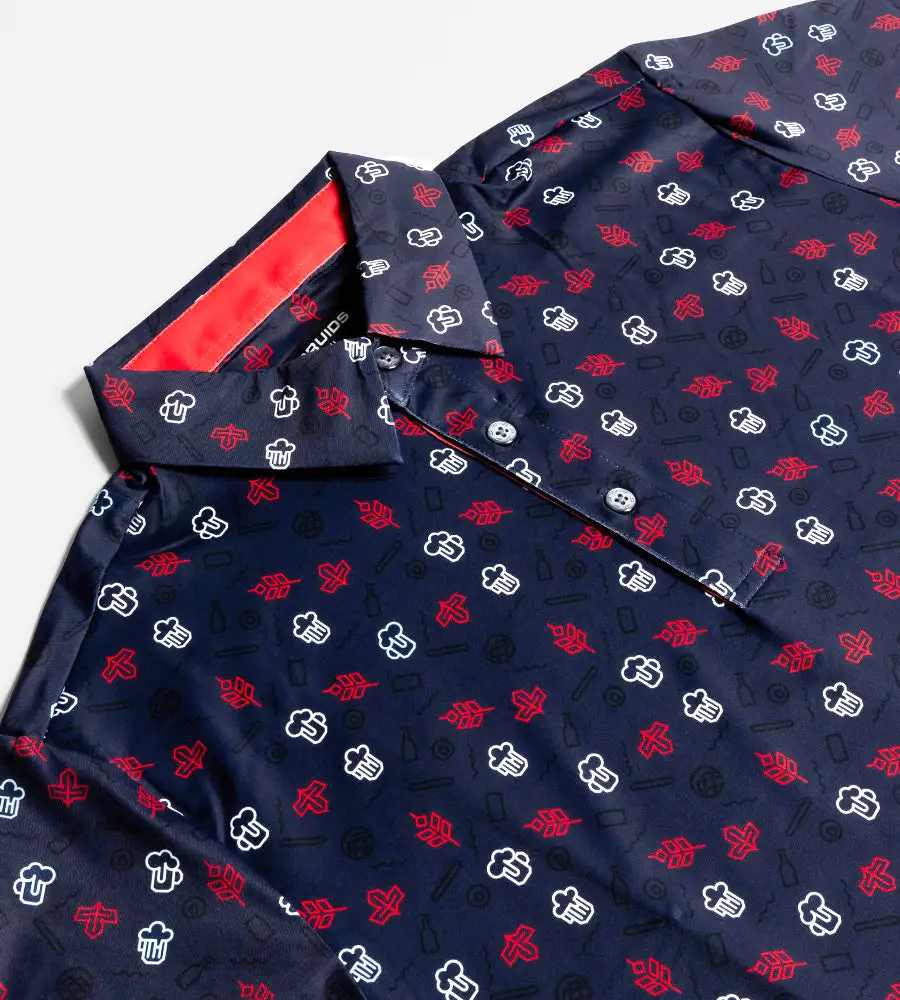 HOPS N BARLEY POLO - NAVY - Image 4