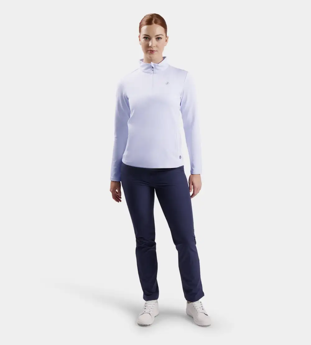 LADIES ULTRA BLEND MIDLAYER - WHITE - Image 5