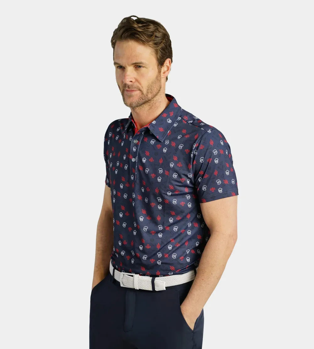 HOPS N BARLEY POLO - NAVY - Image 3