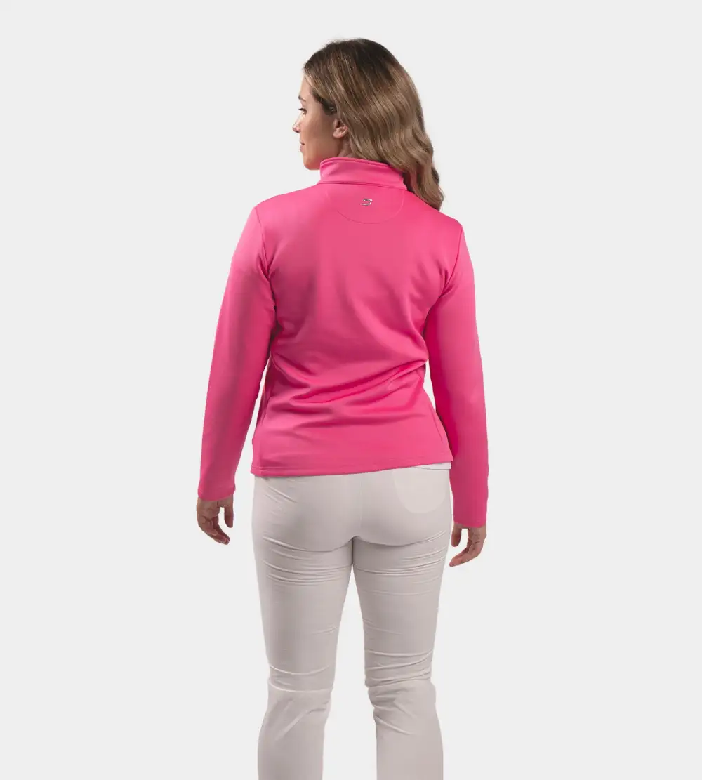 LADIES ULTRA BLEND MIDLAYER - PINK - Image 3
