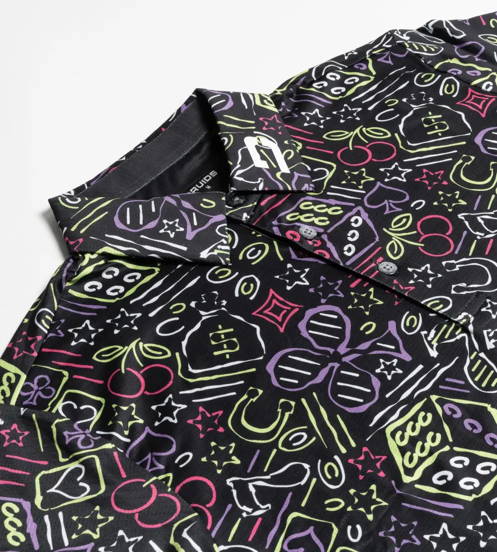 LUCKY 7 POLO - BLACK - Image 2