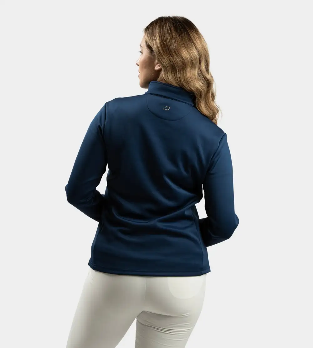 LADIES ULTRA BLEND MIDLAYER - NAVY - Image 3