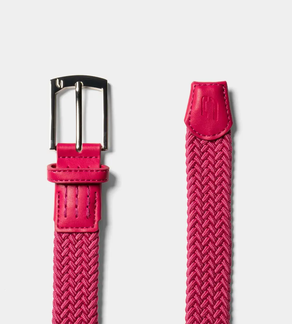 LADIES WEBBED BELT - PINK - Image 4