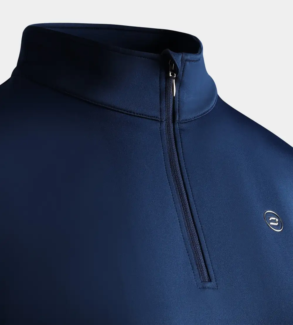 LADIES ULTRA BLEND MIDLAYER - NAVY - Image 4