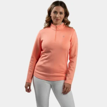 LADIES ULTRA BLEND MIDLAYER - CORAL