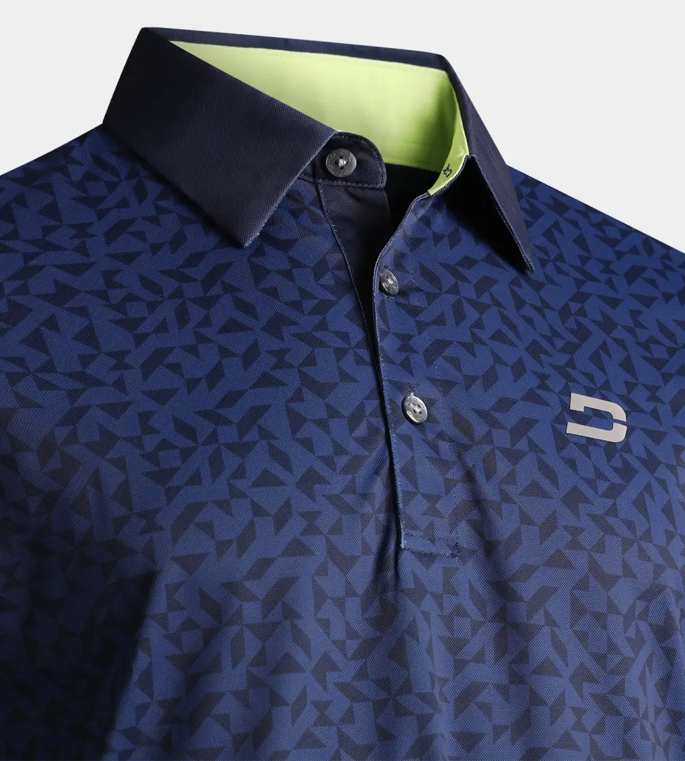 MODERN ABSTRACT POLO - NAVY - Image 3