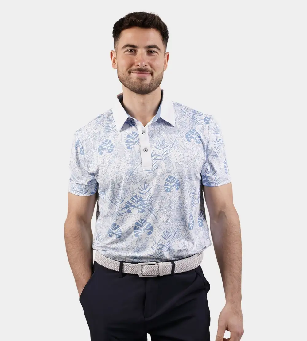 TROPICAL POLO - BLUE - Image 3