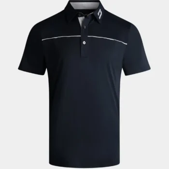 BLOCK PIQUE POLO - NAVY