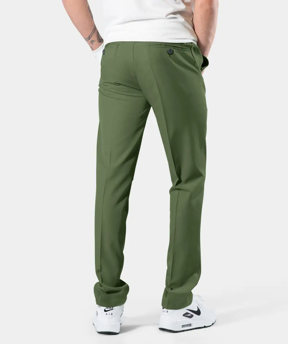 MENS CLIMA GOLF TROUSERS - KHAKI - Image 2