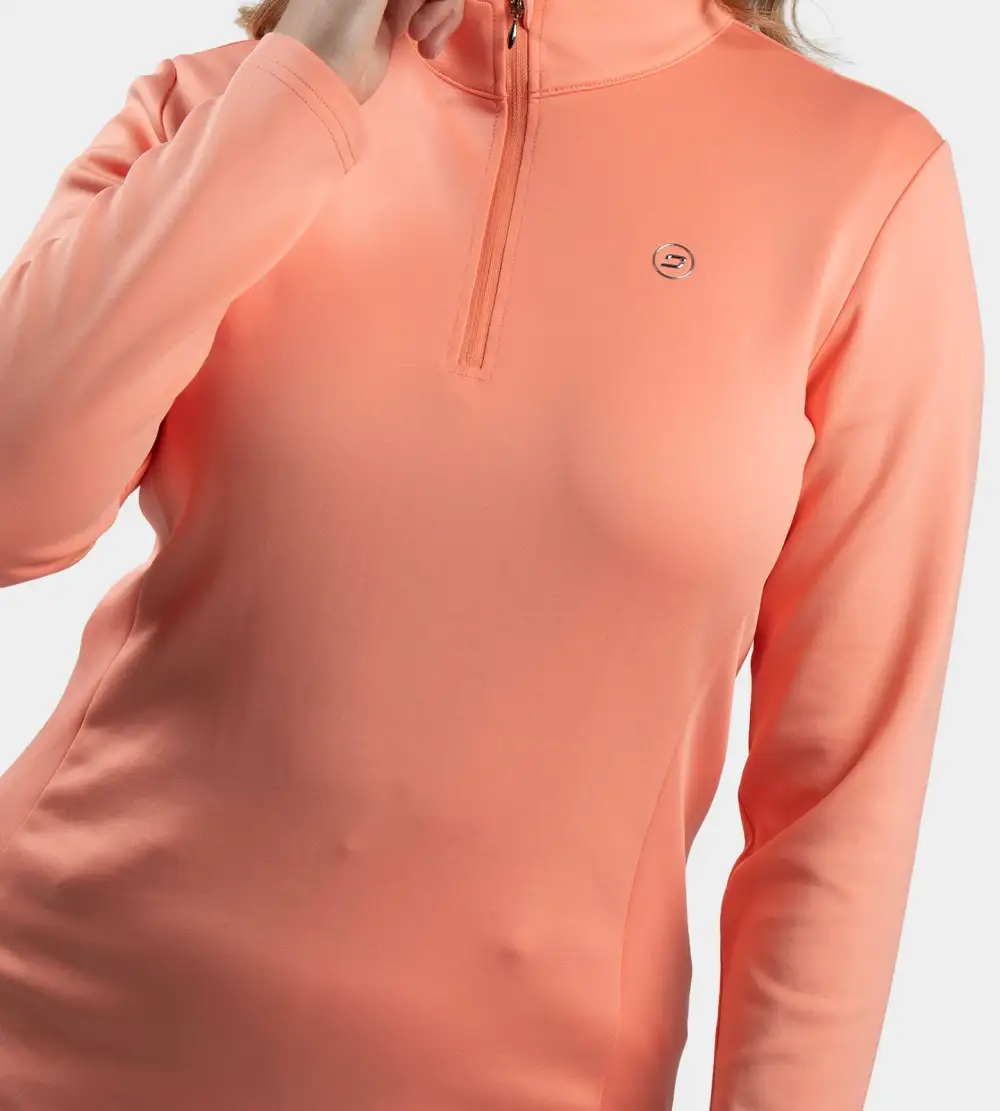 LADIES ULTRA BLEND MIDLAYER - CORAL - Image 2