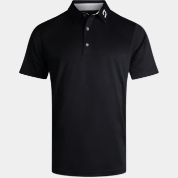 HONEYCOMB POLO - BLACK