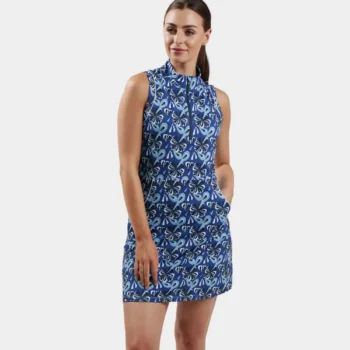 LADIES LUXE DRESS - FLORAL BLUE