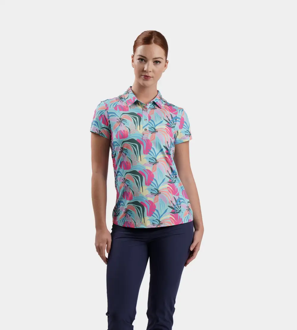 LADIES TROPIC POLO - GREEN