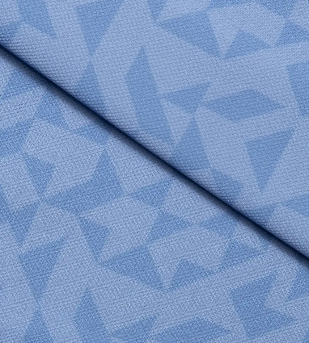 MODERN ABSTRACT POLO - BLUE - Image 4