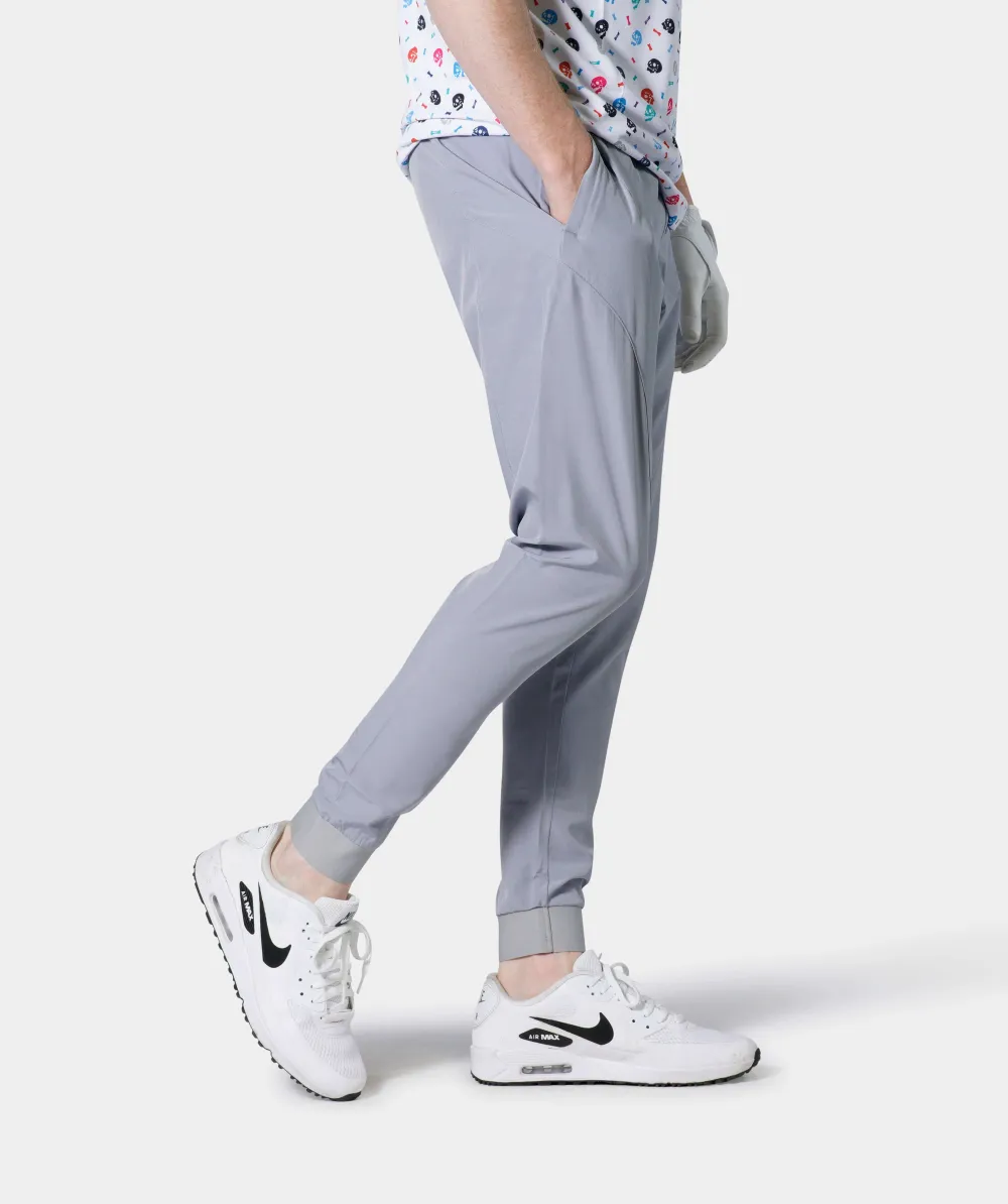 LUXE GOLF JOGGERS - GREY - Image 3