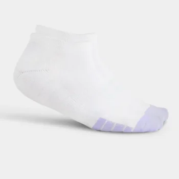 LADIES TOUR ANKLE SOCKS - WHITE/PURPLE