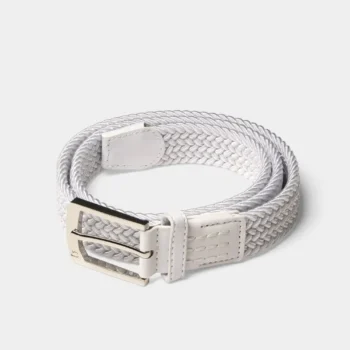 LADIES WEBBED BELT - WHITE