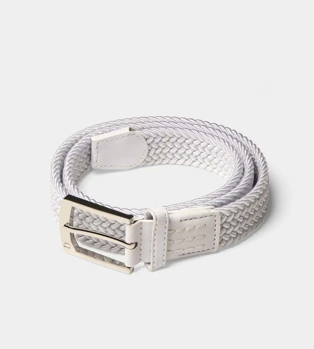 LADIES WEBBED BELT - WHITE