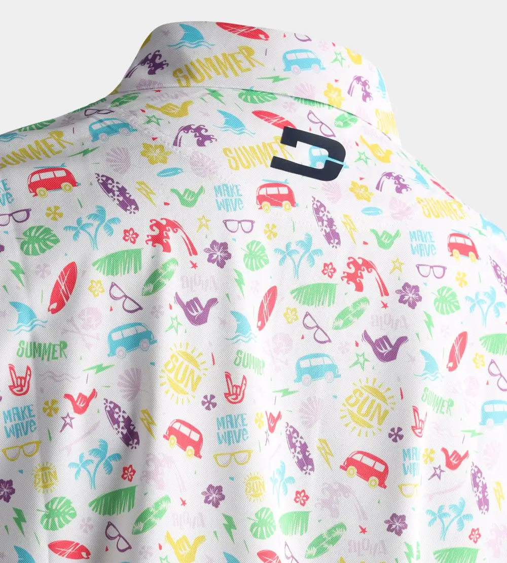 SUMMER BEACH POLO - WHITE - Image 4