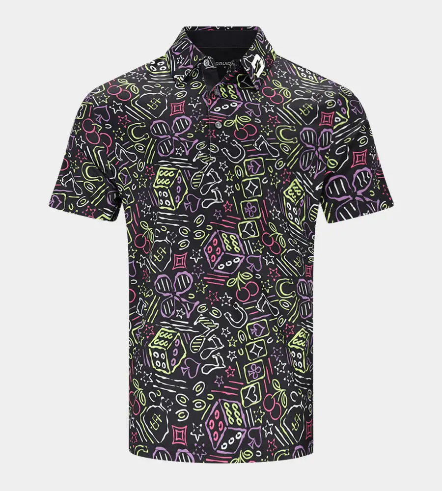 LUCKY 7 POLO - BLACK