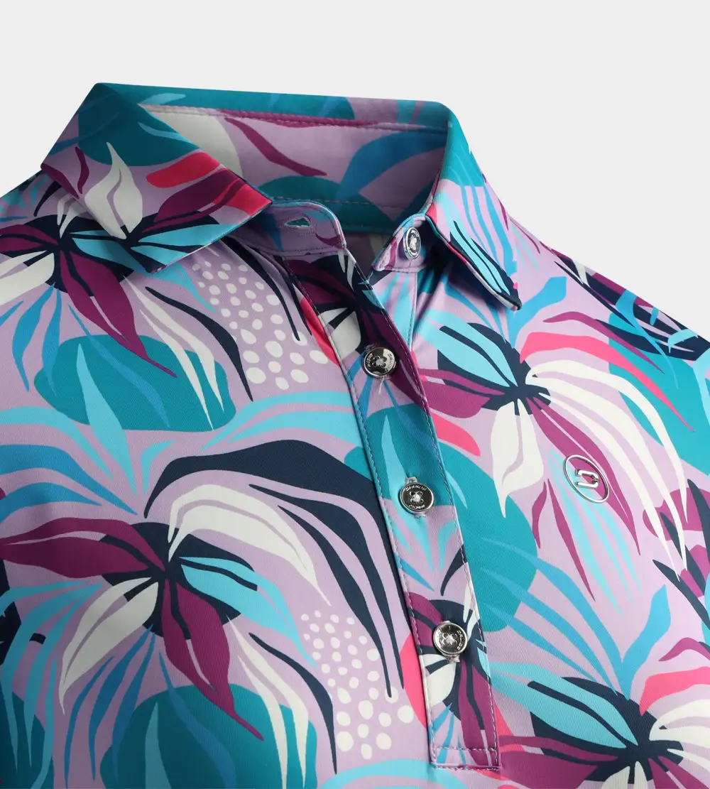 LADIES TROPIC POLO - LAVENDAR - Image 4