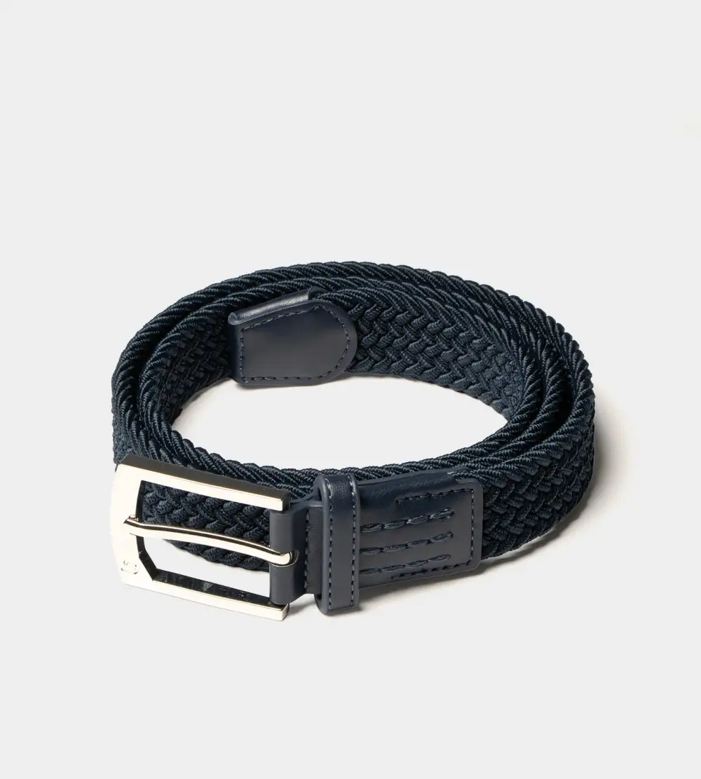 LADIES WEBBED BELT - NAVY