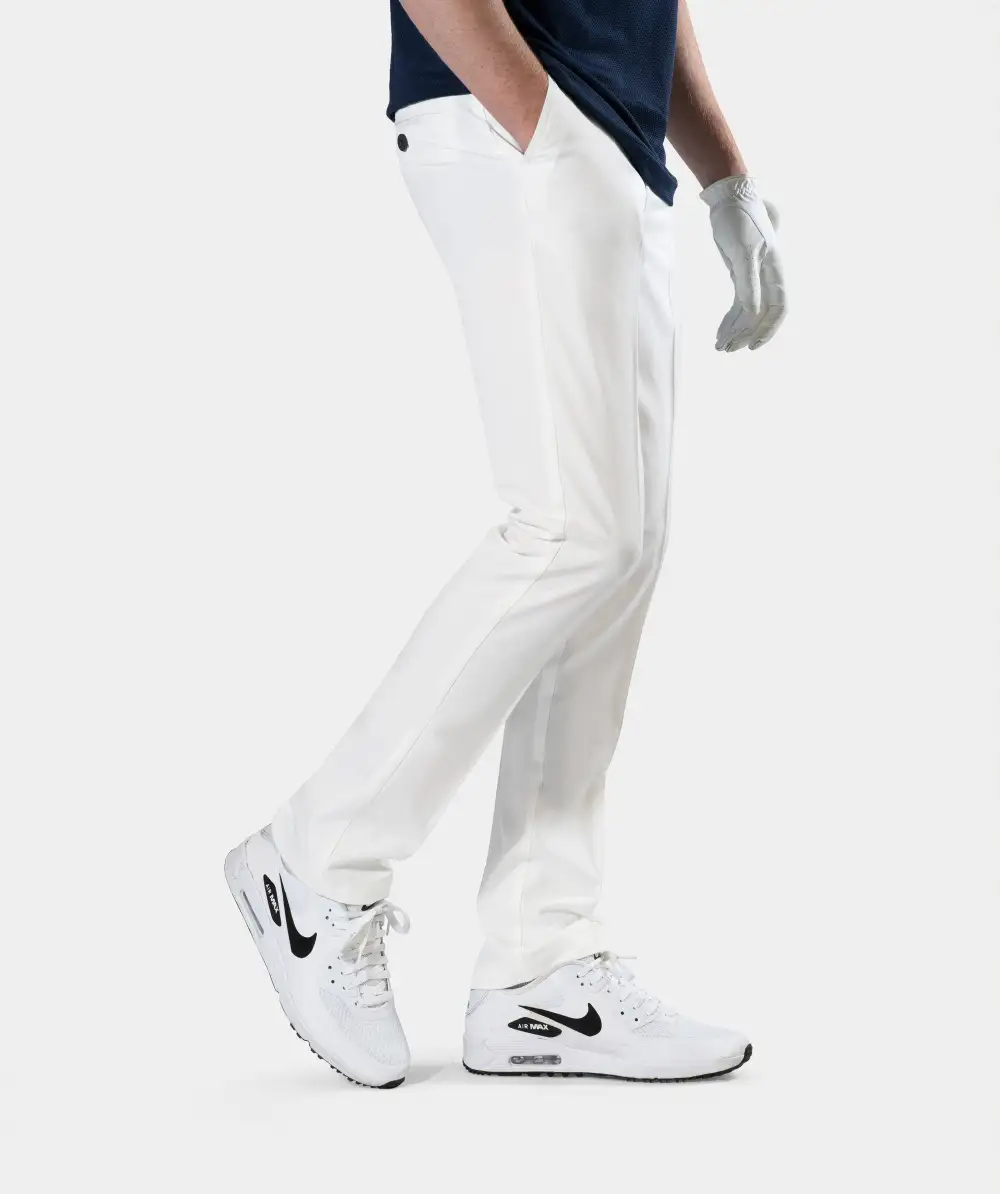 MENS CLIMA GOLF TROUSERS - WHITE - Image 3
