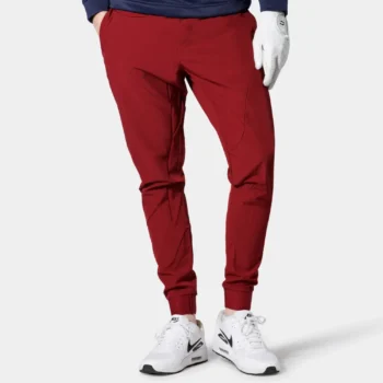 LUXE GOLF JOGGERS - BURGUNDY