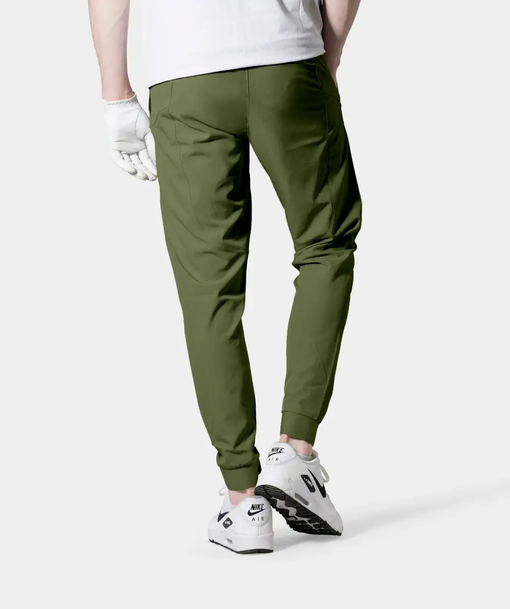 LUXE GOLF JOGGERS - KHAKI - Image 2