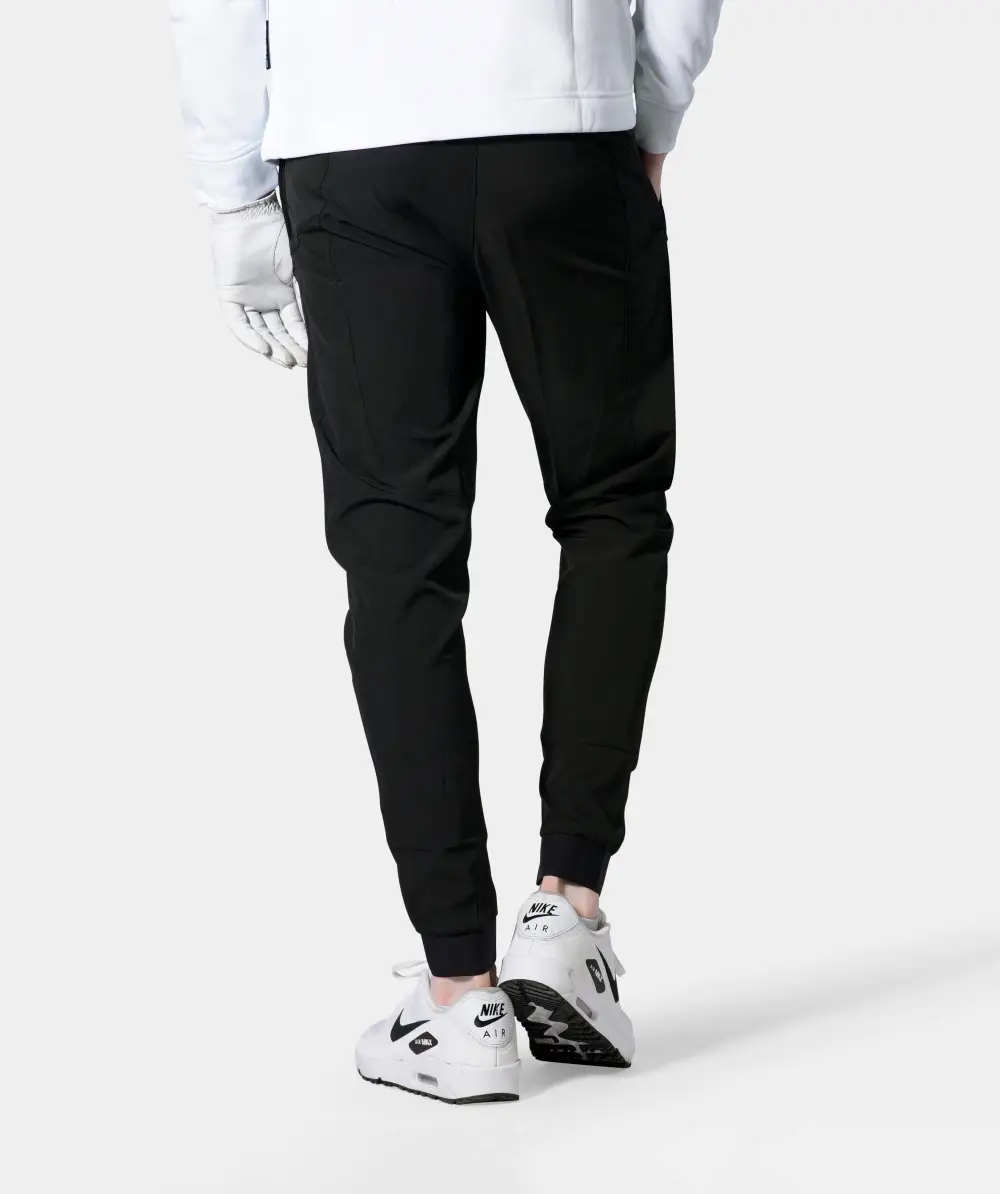 LUXE GOLF JOGGERS - BLACK - Image 2