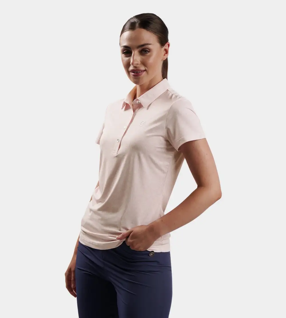 LADIES PETAL POLO - BLUSH