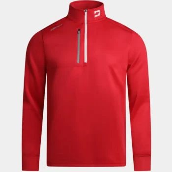 MEN'S ULTRA BLEND GOLF MIDLAYER 1/4 ZIP - RED
