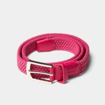 LADIES WEBBED BELT - PINK