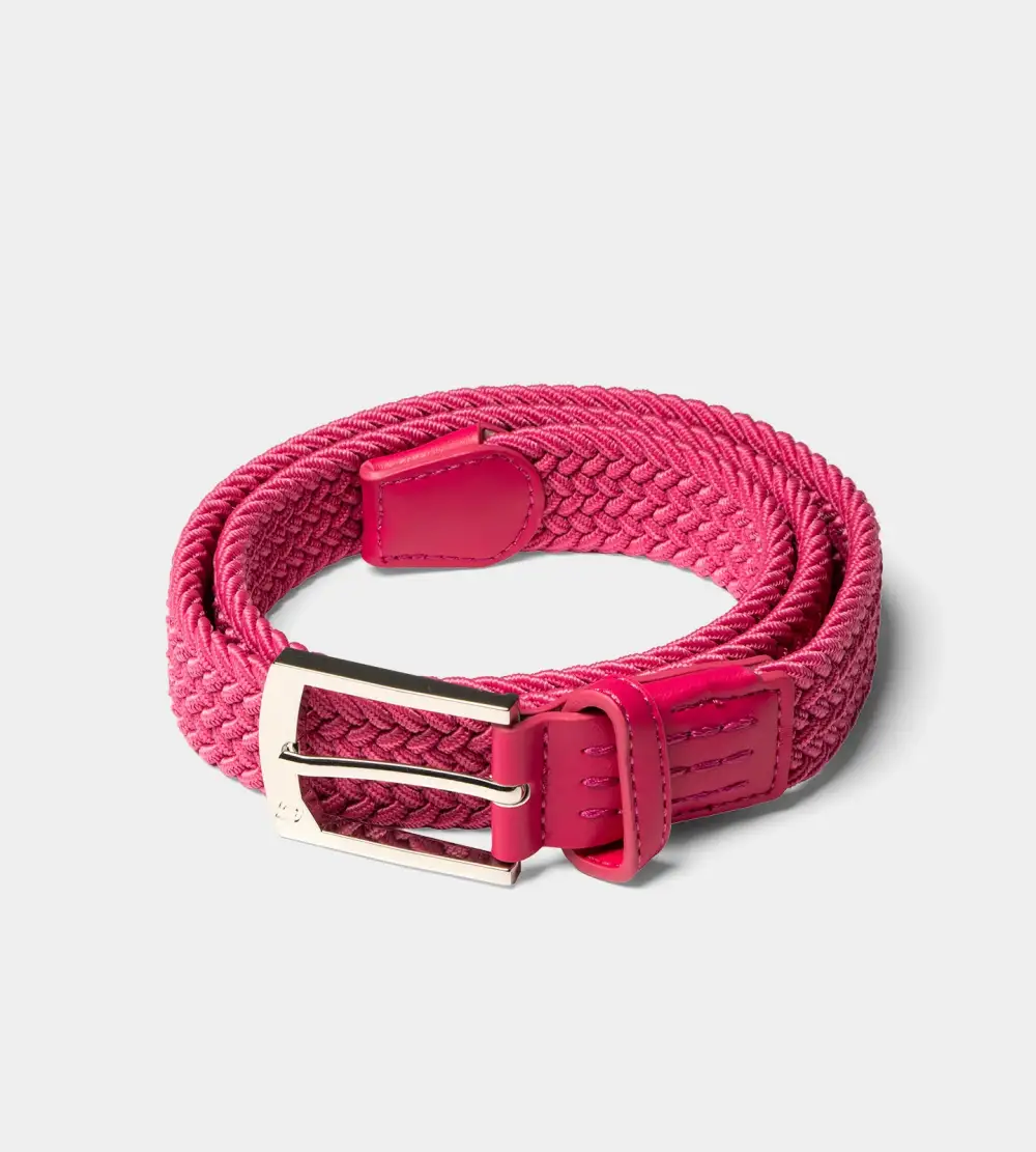 LADIES WEBBED BELT - PINK